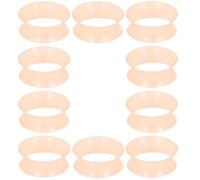 Yaalozei 8G-25mm Flesh Skin Solid Soft Silicone Gauges Plugs for Ears Saddle Double Flared Ear Gauges Flesh Stretching Kit Expander Hide Tunnels Plugs Piercing Jewelry for Women Men, 16mm, 5/8 inch