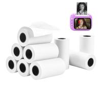 YAANBUNB 9 Rolls Kids Instant Print Camera Paper, 57X30mm Mini Printing Paper Direct Thermal Label Self-Adhesive Machine Paper Roll Photo Printing Paper for Portable Pocket Thermal Printer