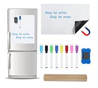 YAANBUNB A3 Magnetic Dry Erase Whiteboard Magnetic to Do List for Fridge Magnetic Dry Wipe Board Refrigerator White Board Menu Shopping List Planner with 8 Marker Pens and Eraser for Refrigerator