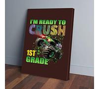 YAASIMOULE 1st Grade Monster Truck Canvas Prints