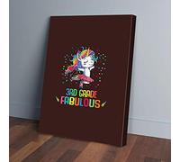 YAASIMOULE 3rd Grade Fabulous Unicorn Canvas Prints