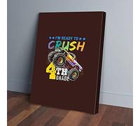 YAASIMOULE 4th Grade Monster Truck Canvas Prints