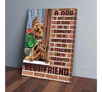 YAASIMOULE A Dog Is Not Just A Dog He Is Sanity A Best Friend Yorkshire Canvas Prints