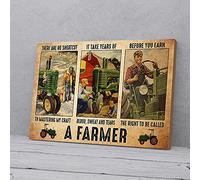 YAASIMOULE A Farmer Trucker Canvas Prints Wall Art