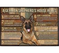 YAASIMOULE A German Shepherd's House Rules Don't Come Home I Can Sleep Everywhere Poster