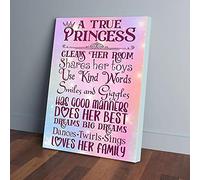 YAASIMOULE A True Princess Canvas Prints Wall Art