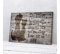 YAASIMOULE Always Know They Are There Dog And Cat Canvas Prints Wall Art