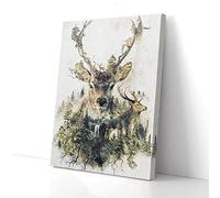 YAASIMOULE Amazing Deer Canvas Prints Wall Art