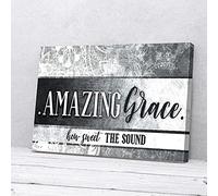 YAASIMOULE Amazing Grace How Sweet The Sound Canvas Prints Wall Art