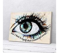 YAASIMOULE And I Think To Myself What A Wonderful World Eyes Canvas Prints Wall Art