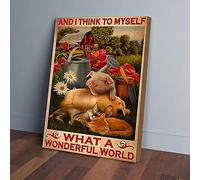 YAASIMOULE And I Think To Myself What A Wonderful World Farmer Canvas Prints