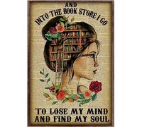 YAASIMOULE And Into The Book Store I Go To Lose My Mind Reading Reader Bookworm Poster
