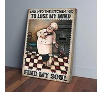 YAASIMOULE And Into The Kitchen I Go To Lose My Mind Chef Canvas Prints