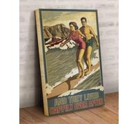 YAASIMOULE And They Lived Happily Ever After Surfing Love Canvas Prints