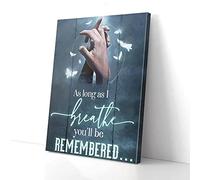 YAASIMOULE As Long As I Breathe You’ll Be Remembered Butterfly Canvas Prints Wall Art