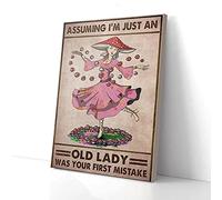 YAASIMOULE Assuming I’m Just An Old Lady Was Your First Mistake Canvas Prints Wall Art