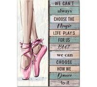 YAASIMOULE Ballet Poster & Canvas We Can Choose How Dance Inspirational Quote Wall Art Home Decor For Ballerina Girl Daughter