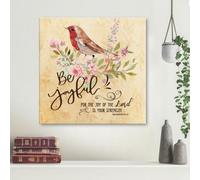 YAASIMOULE Be Joyful. For the joy of the Lord is your strength Nehemiah 8:10 canvas wall art