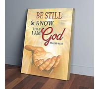 YAASIMOULE Be Still And Know That I Am God Golden Canvas Prints