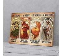 YAASIMOULE Be Strong Be Brave Be Humble Avatar The Last Airbender Cartoon Canvas Prints Wall Art