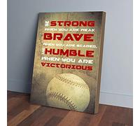 YAASIMOULE Be Strong Be Brave Be Humble Canvas Prints Wall Art