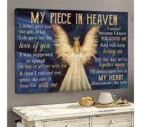 YAASIMOULE Beautiful angel Till the day we meet again Heaven Landscape Canvas Print Wall Art