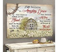 YAASIMOULE Because he lives, I can face tomorrow Jesus Landscape Canvas Print Wall Art