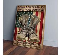 YAASIMOULE Being A Veteran Is More Than Courage Canvas Prints