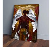 YAASIMOULE Black Man Kissed By An Angel Canvas Prints