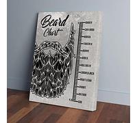 YAASIMOULE Black & White Beard Chart Bread Man Canvas Prints