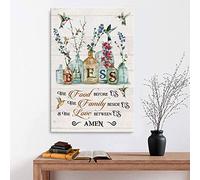 YAASIMOULE Bless the food before us canvas wall art