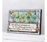YAASIMOULE Bless The Food Before Us Hummingbird Canvas Prints Wall Art