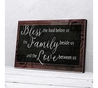 YAASIMOULE Bless The Food Jesus Canvas Prints Wall Art
