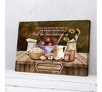YAASIMOULE Bless The Kitchen Canvas Prints Wall Art