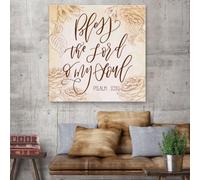 YAASIMOULE Bless the Lord o my soul Psalm 103:1 canvas wall art