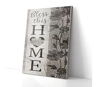 YAASIMOULE Bless This Home Canvas Prints Wall Art