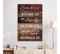 YAASIMOULE Blessed wall art Bless the food before us the family beside us canvas