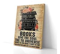 YAASIMOULE Books Give The Soul To The Universe Canvas Prints Wall Art