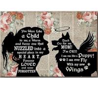 YAASIMOULE Border Collie Forever Loved And Never Forgotten Personalized Poster Animal Wall Art Gift For Dog Lover Foster Puppy Fan Canvas Gallery Wrapped Framed Idea Prints