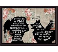 YAASIMOULE Border Collie Forever Loved And Never Forgotten Personalized Poster Animal Wall Art Gift For Dog Lover Foster Puppy Fan Framed Matte Canvas Prints
