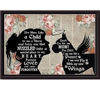 YAASIMOULE Boxer Forever Loved And Never Forgotten Personalized Poster Animal Wall Art Gift For Dog Lover Foster Puppy Fan Framed Matte Canvas Prints