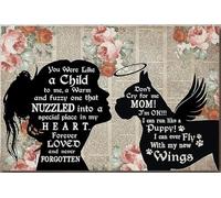 YAASIMOULE Boxer Forever Loved And Never Forgotten Personalized Poster Animal Wall Art Gift For Dog Lover Foster Puppy Fan Canvas Gallery Wrapped Framed Idea Prints