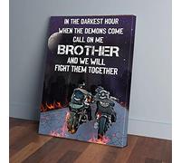 YAASIMOULE Call On Me Brother Rider Fight Them Together Canvas Prints
