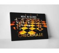 YAASIMOULE Checkmate Canvas Home Office Decor Art