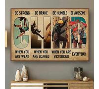 YAASIMOULE Climbing CLIMB Be Strong Canvas Prints
