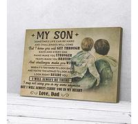 YAASIMOULE Dad And Son I’ll Always Be There Canvas Prints Wall Art