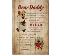 YAASIMOULE Dear Daddy Do You Remember The First Time Poster Father Wall Art Gift For Father's Day Dad's Birthday Canvas Gallery Wrapped Framed Idea Prints