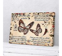 YAASIMOULE Dear My Son Butterfly Canvas Prints Wall Art