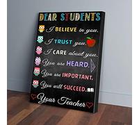YAASIMOULE Dear Students Teacher Owl Canvas Prints