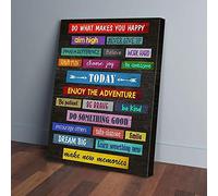 YAASIMOULE Do What Makes You Happy Teacher Canvas Prints